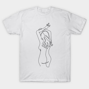 Figurative Line Art T-Shirt